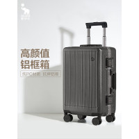 爱华仕(OIWAS)铝框行李箱 商务出差旅行 大容量旅行箱OCX6672A-20 深灰色