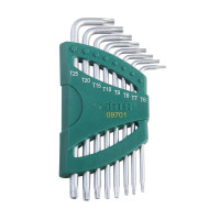 世达(SATA)09701 8件TT6-TT25 组合8件加长中孔花形内六角扳手组套 手动工具