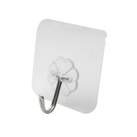 达昭挂钩免打孔粘钩强力粘胶贴不锈钢钩子80丝加厚(20个/包)