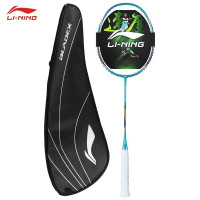 李宁(LI-NING)羽毛球拍锋影200全碳素4U超轻耐打速度型单拍AYPR279-1蓝色(空拍)