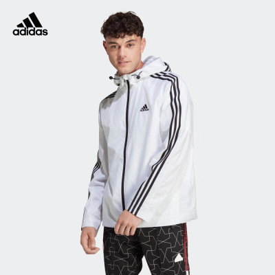 阿迪达斯(adidas)男装春季新款运动休闲连帽夹克外套IB0382