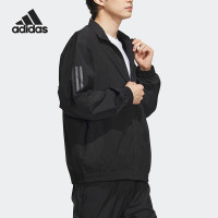 阿迪达斯(adidas)2023夏梭织立领透气男子运动夹克