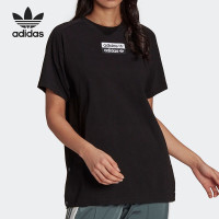 阿迪达斯(adidas)2021年三叶草女子短袖夏季圆领运动T恤