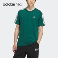 阿迪达斯(adidas)新款男女同款运动休闲圆领短袖T恤