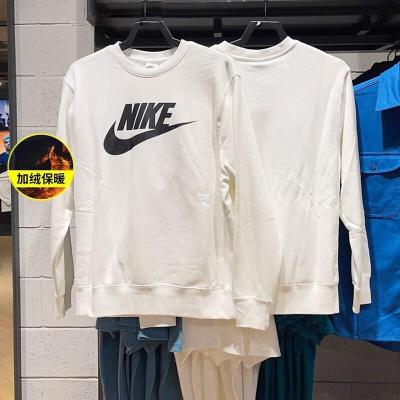 耐克(NIKE)加绒卫衣男23冬季保暖套头衫休闲上衣加厚防风运动服外套上衣DQ4913-100