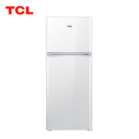 TCL冰箱 BCD-120C 120升小型双门电冰箱 LED照明 迷你小冰箱 冰箱小型便捷 珍珠白[