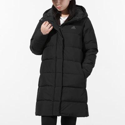 阿迪达斯(adidas)长款羽绒服女 W MID DWN CO 保暖舒适连帽外套