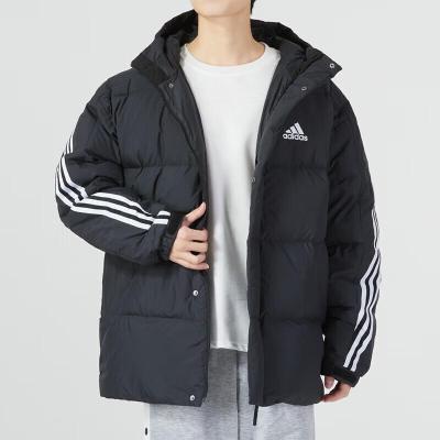 阿迪达斯(adidas)运动羽绒服男 3ST PUFFY 保暖舒适连帽外套 H20754 S