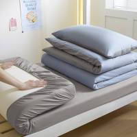 欧帝雅 ODY-BT-011 1.2m床笠三件套[床笠120*200被套150*200枕套] 浅蓝灰 单位:件