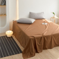 欧帝雅 ODY-CD-0090 简约纯色40支长绒棉床单 彩虹-焦茶160*230cm单床单 单位:套