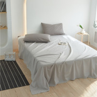 欧帝雅 ODY-CD-0100 简约纯色40支长绒棉床单 彩虹-蜜灰200*230cm单床单 单位:套