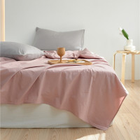 欧帝雅 ODY-BT-261 北欧风纯色精梳棉40支单被套 200*230 粉 单位:件