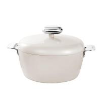 温仑山 VE006 鹅卵石不粘汤锅 24cm(单 位:个) 天使白