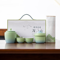 苏氏陶瓷(SUSHI CERAMICS) J1060 轻舟已过万重山旅行茶具 220ml (单位:套)