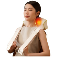 和正 HZ-N1颈肩揉捏按摩器 家用全自动揉捏腿腰背部肩颈按摩仪 双区热敷升级背带(单位:个)萌黄绿