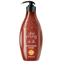滋源(seeyoung)茶籽水润去屑护发素535ml(中干)(单位:瓶)
