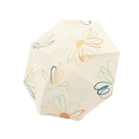 天堂 33886E 遮阳伞 防紫外线三折伞 318g(单位:把)奶酪色