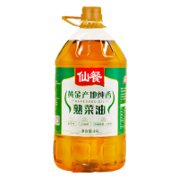 仙餐 一级 黄金产地压榨非转基因菜籽油 4L(单位:桶)
