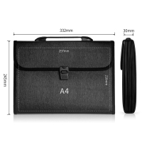 得力(deli) 5232 手提文件包 3格A4(单位:个)黑色