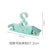 茶花(CHAHUA) 356001 儿童衣架 3只装 (单位:只) 绿色