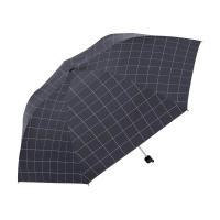 天堂伞339S格三折晴雨伞格子兰藏青57cm x 7k