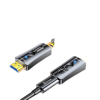 毕亚兹(BIAZE)HX67大小头光纤HDMI线2.0版4K60Hz高清线工程装修穿管线40米(单位:根)