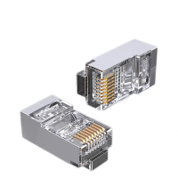 胜为(shengwei)CRJ5100P超五类网络屏蔽水晶头100个(单位:盒)透明