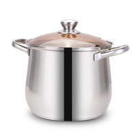 百斯克 BSK-GT230212 宜家复底特高涨型汤锅24cm(单位:个)银色