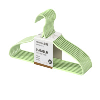 茶花(CHAHUA) 100004 衣架 44.5cm*8只/组 (单位:组) 绿色