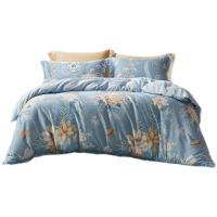 富安娜(fuanna)JR-4纯棉四件套-金蕊玉露203*229cm(单位:套)