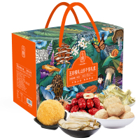 卡宴(KAUN)山珍菌菇火锅菌汤包炖汤煲汤食材五珍橙礼山珍干货780g 单位:盒