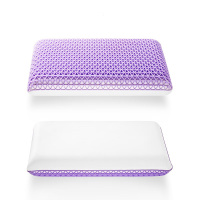 翼眠格子Air双感枕 A面TPE舒压网格B面AIR气感记忆棉枕头芯 双面可枕60*40*11(单位:个)