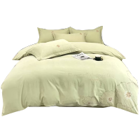 悠梦嘉居YJ-132180双锦刺绣四件套200*230CM(单位:套)抹茶绿