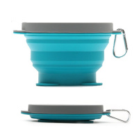 四万公里旅行折叠碗便携伸缩泡面碗硅胶伸缩碗儿童户外露营旅行餐具SW7121