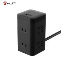 公牛(BULL) TQU006 盒装大魔方插座 1.8m(单位:个)黑色