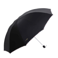 天堂伞 3311E黑丝升级 双人晴雨伞 黑色(单位:把)