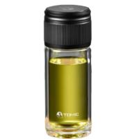 特美刻(TOMIC) TG80725 茶水分离玻璃杯 260ML (单位:个)黑色