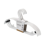 茶花(CHAHUA) 101005 亲羽宽肩衣架 3只装 (单位:只) 茶花白