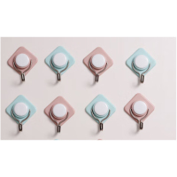 茶花 挂钩清洁免打孔强力胶粘钩挂墙壁无痕钩宿舍墙面粘钩子小猫10只(单位:组)