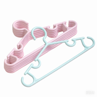 茶花(CHAHUA) 0728 儿童衣架 5只*2/组 (单位:组) 浅红色、浅绿色