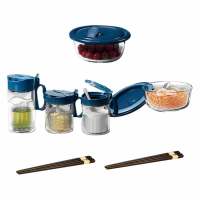 皖亭(WANTING T1107 筷到碗里来餐厨用品7件套 保鲜碗*2 油壶*1 调味罐*2 合金筷*2(单位:套)
