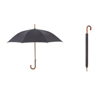 天堂 17503E 晴雨伞 加固加大半自动直柄伞 482g(单位:把)耀黑