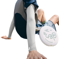 蕉下(beneunder)防晒冰袖男冰丝袖套男护袖男开车骑车防晒手臂夏季防紫外线高山灰