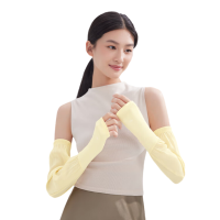 蕉下(beneunder)防晒冰袖女防晒袖套女凉感宽松透气[女款]栀花黄TS87124