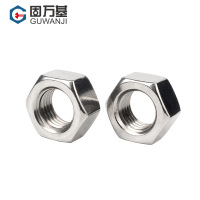 固万基 GWJ-LM-007 DIN934 304不锈钢螺母六角螺帽螺丝帽 M20 50个 单位:个