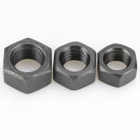 海斯迪克 HSDK-LM-004 GB6170 A型 发黑六角螺母螺帽外六角螺母螺丝帽 M20 10个 单位:个
