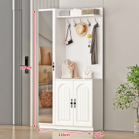 木上简 MSJ-XG-004 鞋柜 外镜 110*32*200cm 白色 单位:个