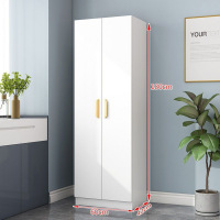 木上简 MSJ-GYG-0077 更衣柜 2门 60*42*180cm 暖白色 单位:个