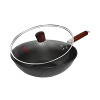 康佳(KONKA)KCG-3288 锻打不粘燃气灶带盖加厚炒锅32CM(单位:台)黑色