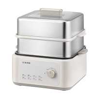 尚朋堂 SPT-ZG1213A-C02 12L上蒸下煮双层家用多功能锅(彩邮)(单位:个)燕麦白